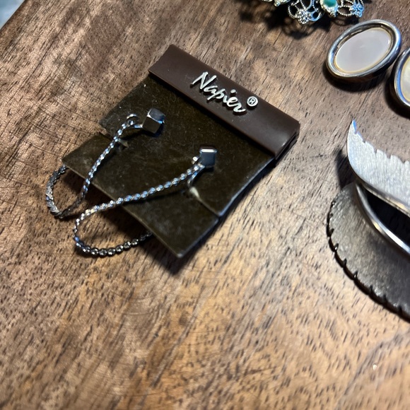 Vintage Silver Tone and Turquoise Jewelry Lot - Picture 2 of 6